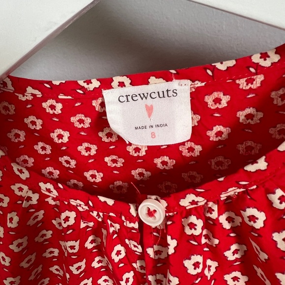 CREWCUTS cotton poplin puff-sleeve dress size 8 NWOT - Picture 2 of 6